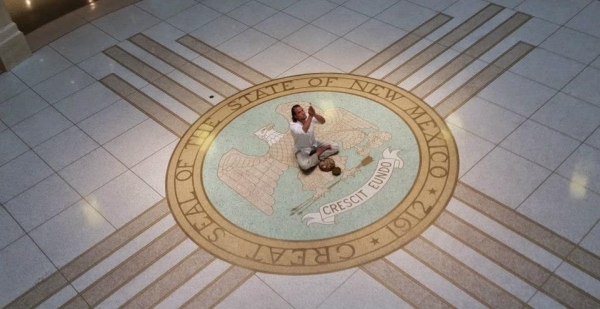 Gavin at New Mexico State Capitol